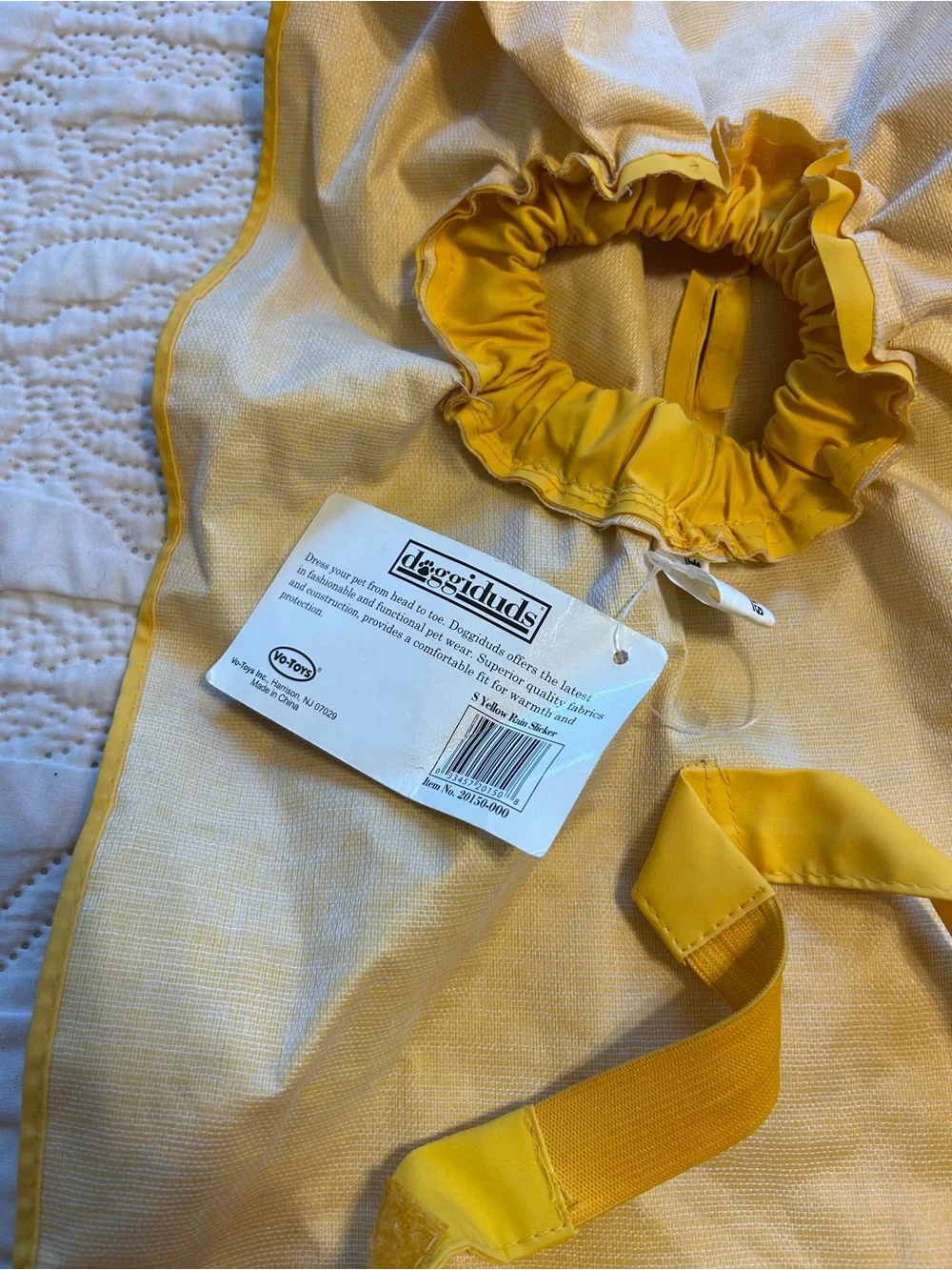 🍀NWT! Yellow Dog Raincoat with Hood - Lightweight Waterproof Pet Jacket